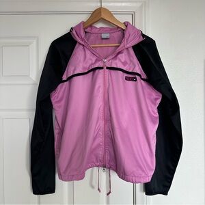 Nike Pink and Black Windbreaker Jacket